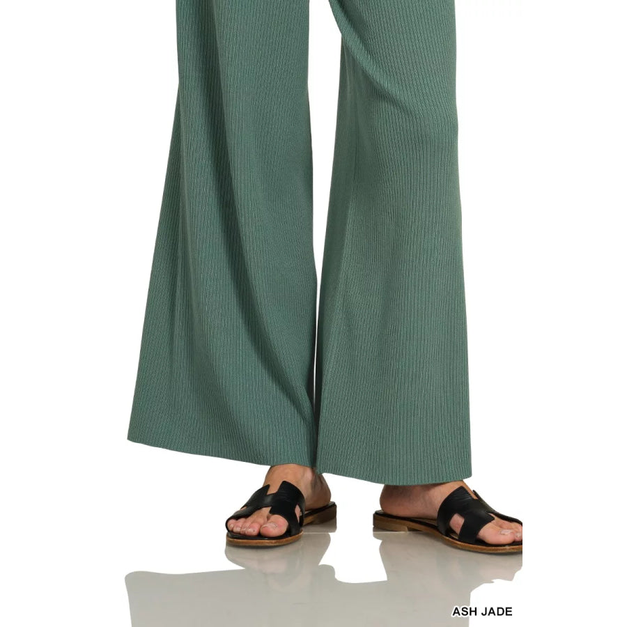 Zenana Viscose Sweater Top & Pants Set Apparel and Accessories