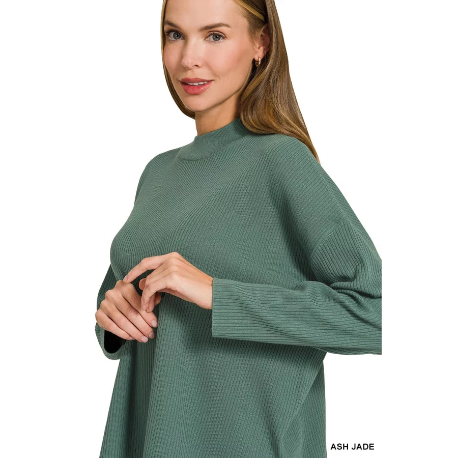 Zenana Viscose Sweater Top & Pants Set Apparel and Accessories