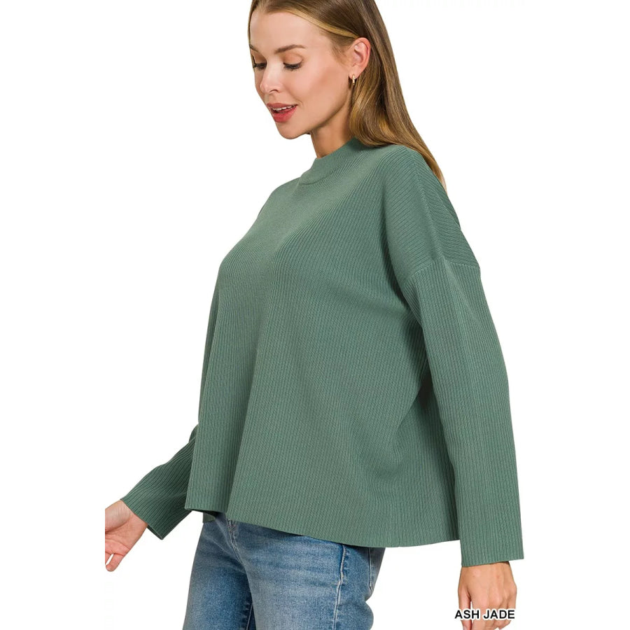 Zenana Viscose Sweater Top & Pants Set Apparel and Accessories