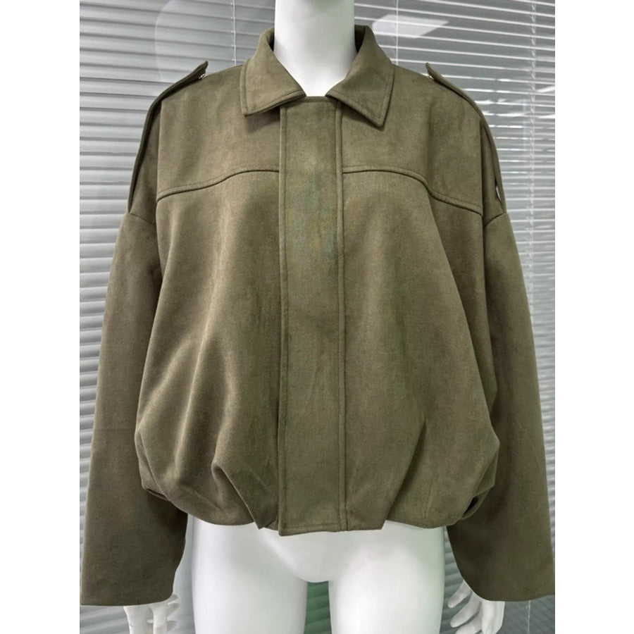 Zip Up Cropped Jacket Apparel and Accessories