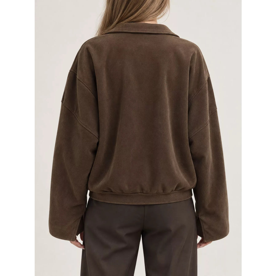 Zip Up Cropped Jacket Apparel and Accessories