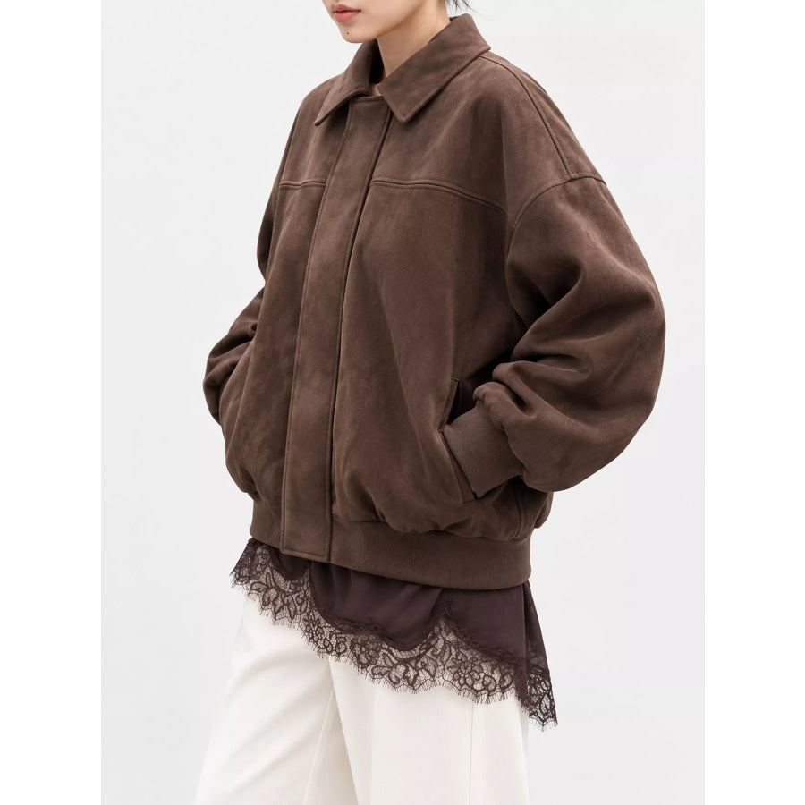 Zip Up Cropped Jacket Apparel and Accessories
