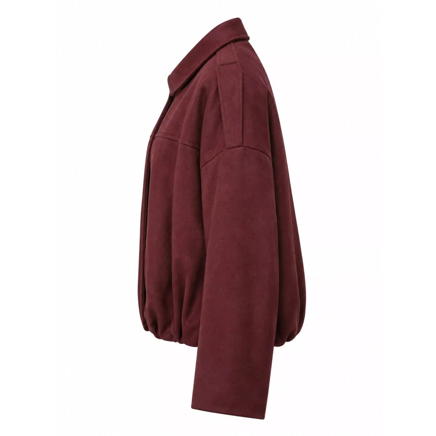 Zip Up Cropped Jacket Apparel and Accessories