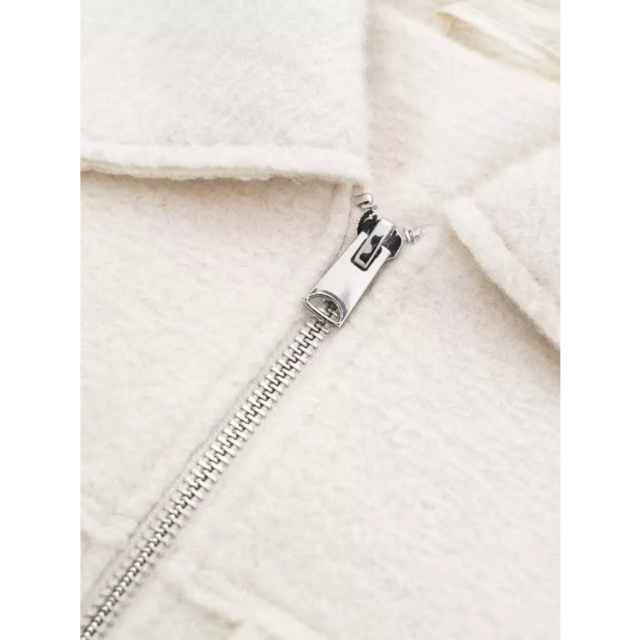 Zip Up Cropped Jacket Apparel and Accessories
