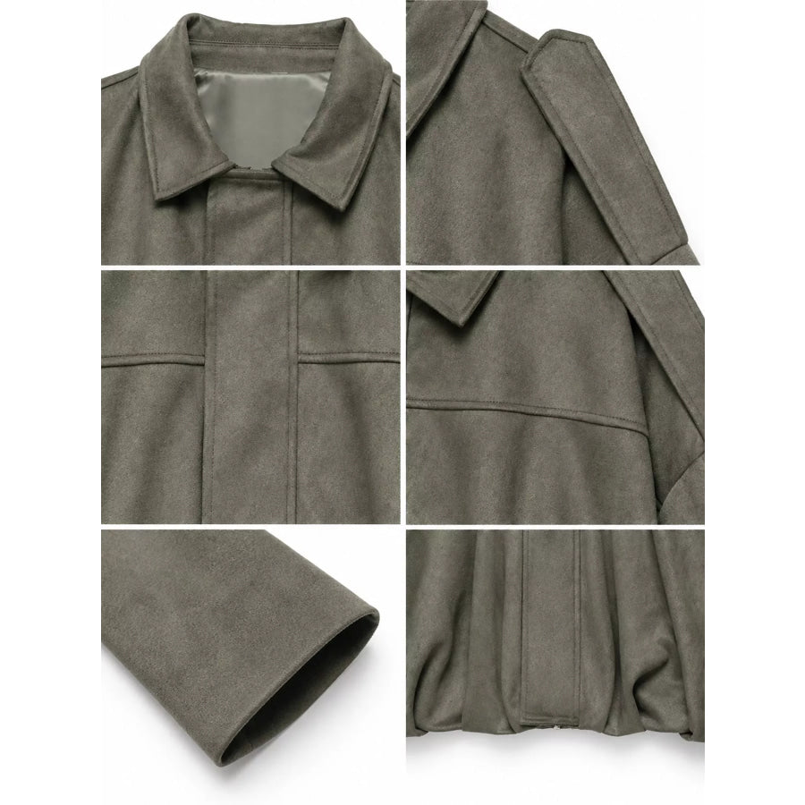 Zip Up Cropped Jacket Apparel and Accessories