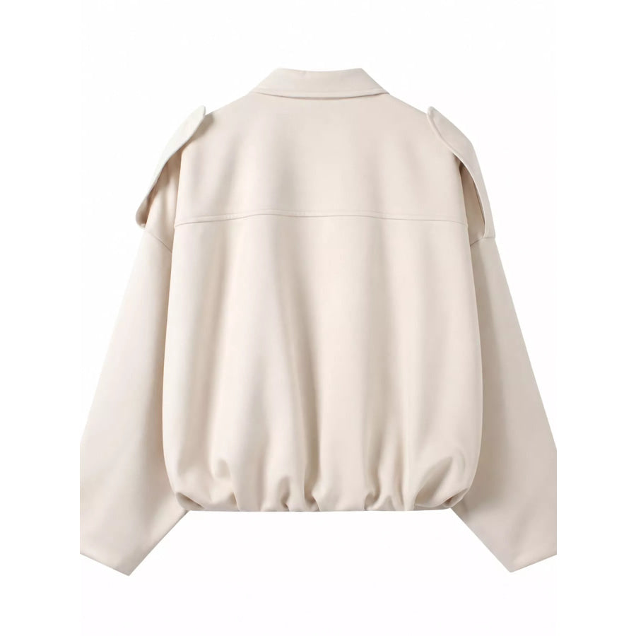 Zip Up Cropped Jacket Apparel and Accessories