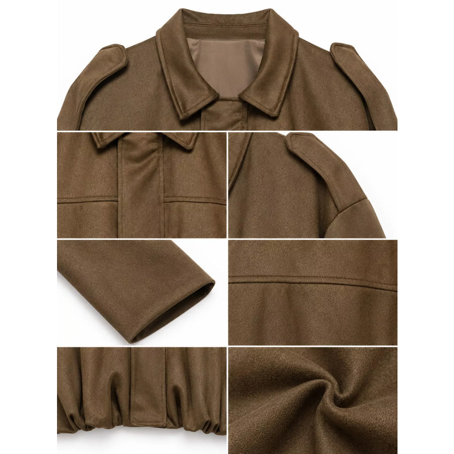 Zip Up Cropped Jacket Apparel and Accessories