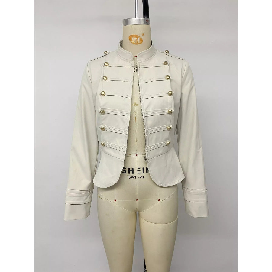 Zip Up Cropped Jacket Apparel and Accessories