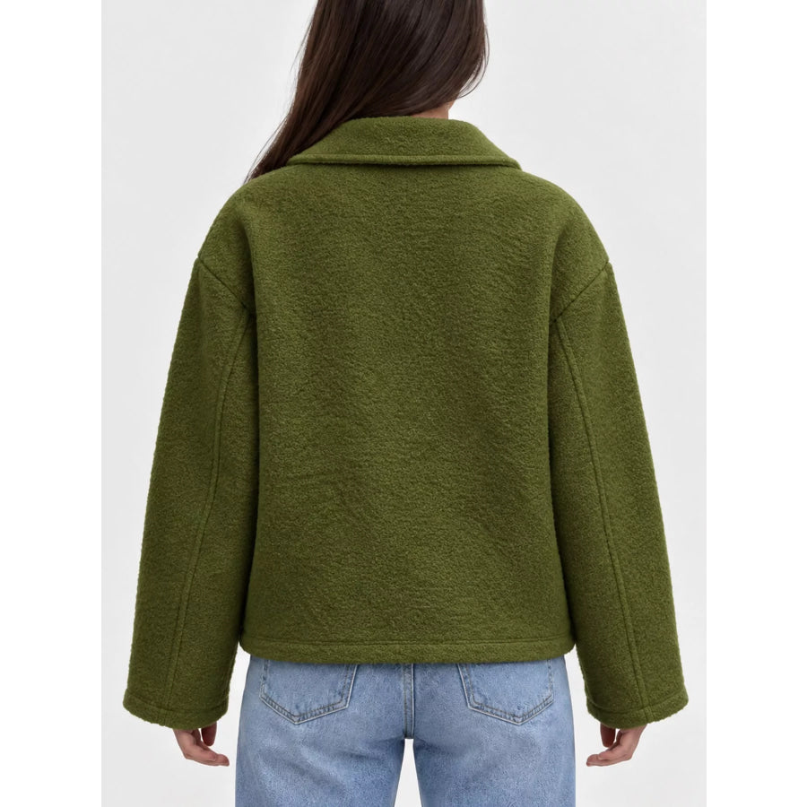 Zip Up Cropped Jacket Apparel and Accessories