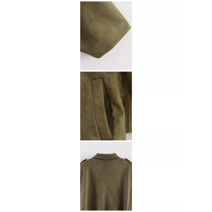 Zip Up Cropped Jacket Apparel and Accessories
