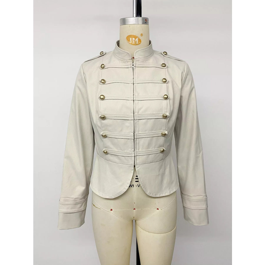 Zip Up Cropped Jacket Apparel and Accessories