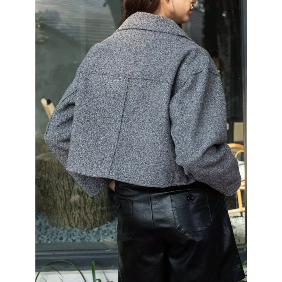 Zip Up Cropped Jacket Apparel and Accessories