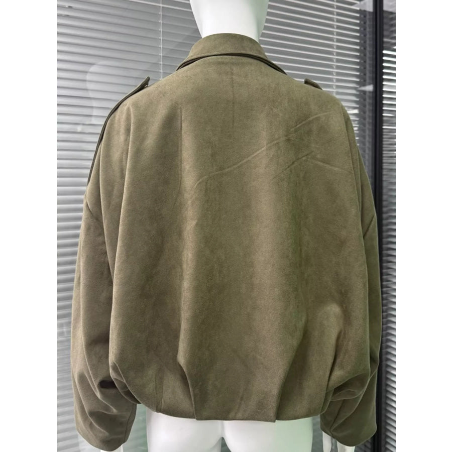 Zip Up Cropped Jacket Apparel and Accessories