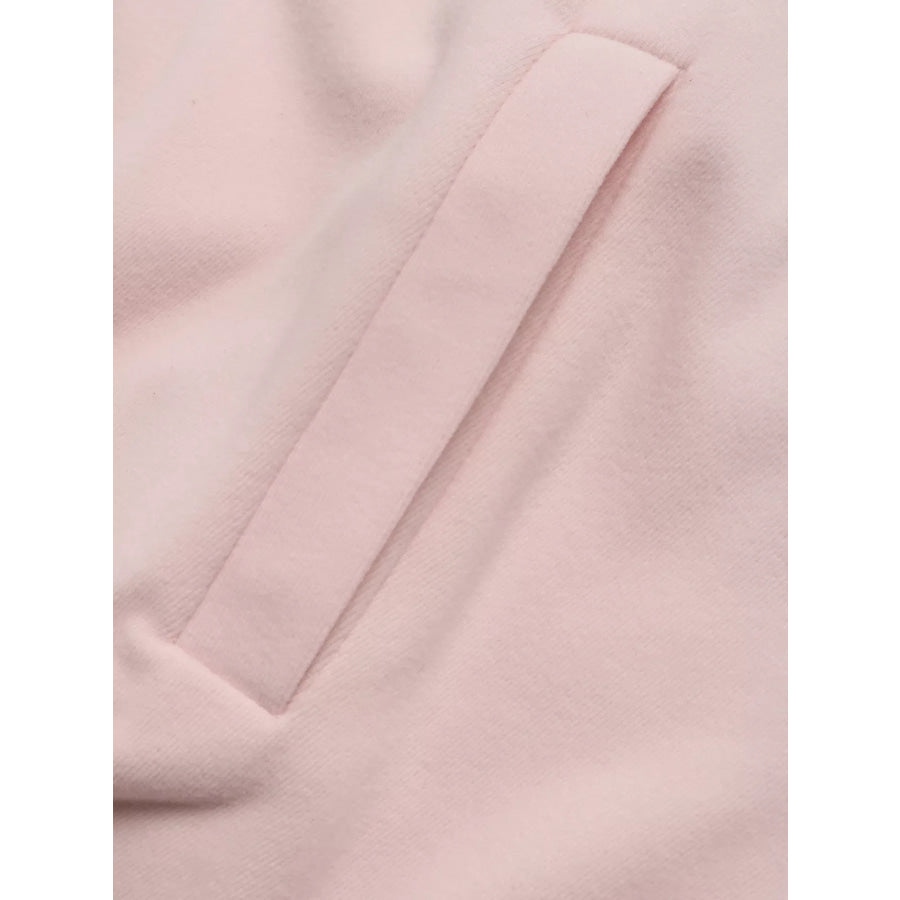 Zip-Up Drawstring Hem Sweatshirt Apparel and Accessories