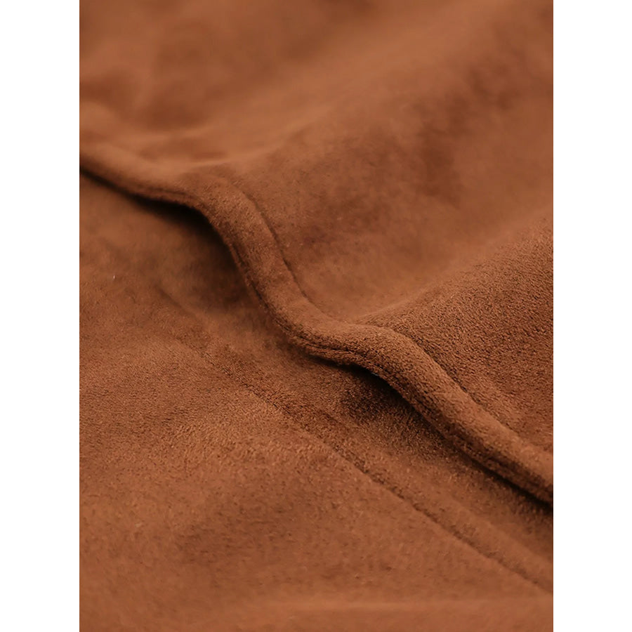 Zip Up Dropped Shoulder Moto Jacket Apparel and Accessories