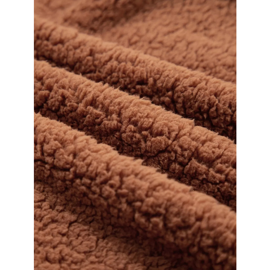 Zip Up Hooded Sherpa Jacket Apparel and Accessories