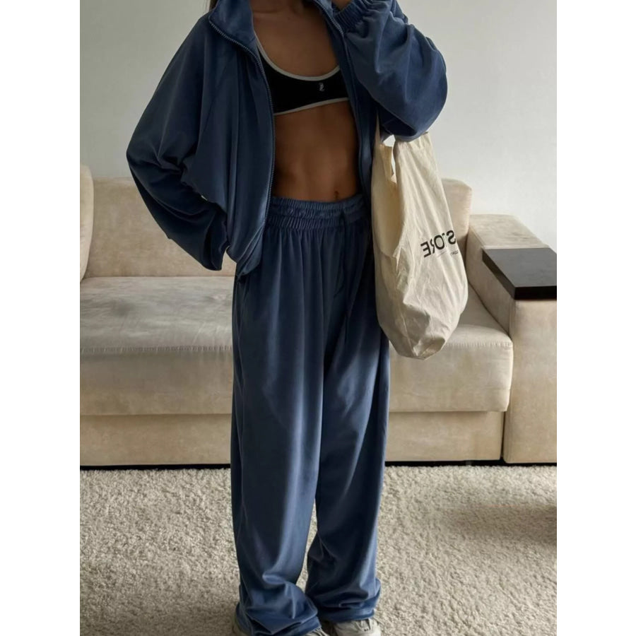 Zip-Up Hoodie and Joggers Set Apparel and Accessories
