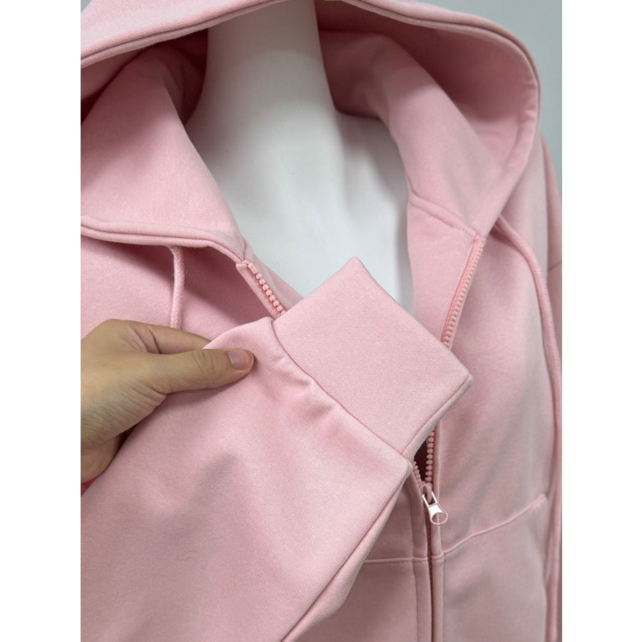 Zip-Up Hoodie and Sweatpants Set Apparel and Accessories