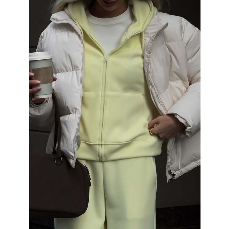 Zip-Up Hoodie and Sweatpants Set Apparel and Accessories