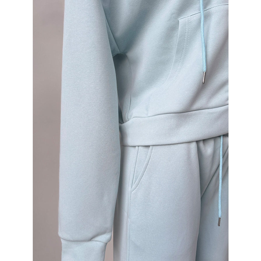 Zip-Up Hoodie and Sweatpants Set Apparel and Accessories