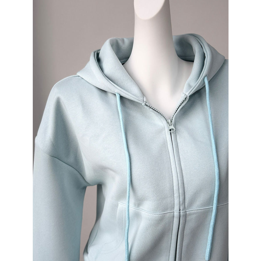 Zip-Up Hoodie and Sweatpants Set Apparel and Accessories