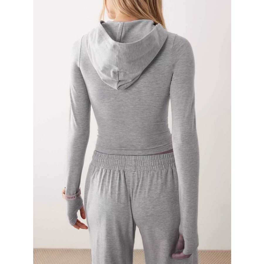 Zip-Up Hoodie and Wide-Leg Pants Set Apparel Accessories