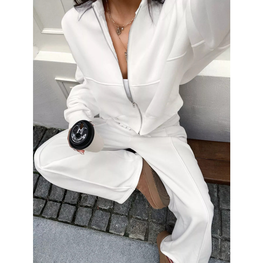 Zip Up Jacket and Pants Set Apparel and Accessories