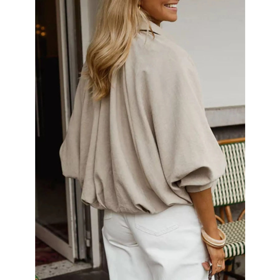 Zip Up Long Sleeve Bomber Jacket Apparel and Accessories