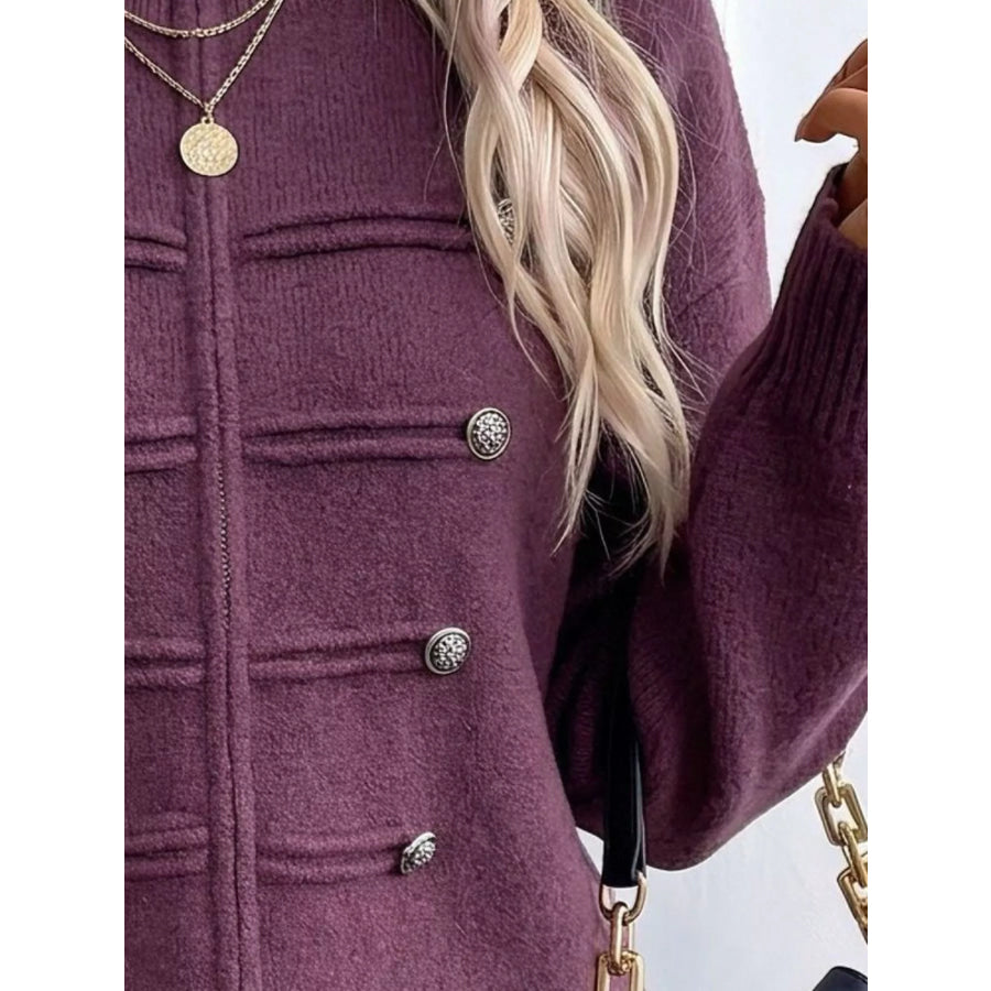 Zip-Up Long Sleeve Cardigan Apparel and Accessories