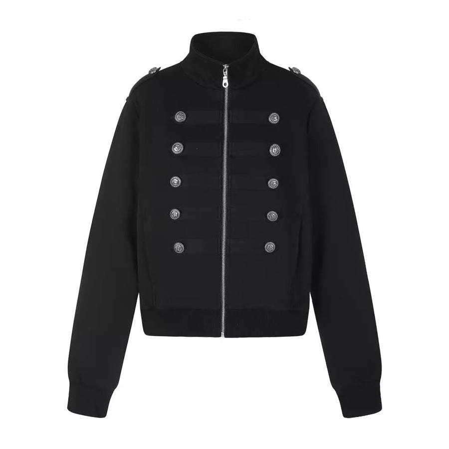 Zip Up Long Sleeve Jacket Apparel and Accessories