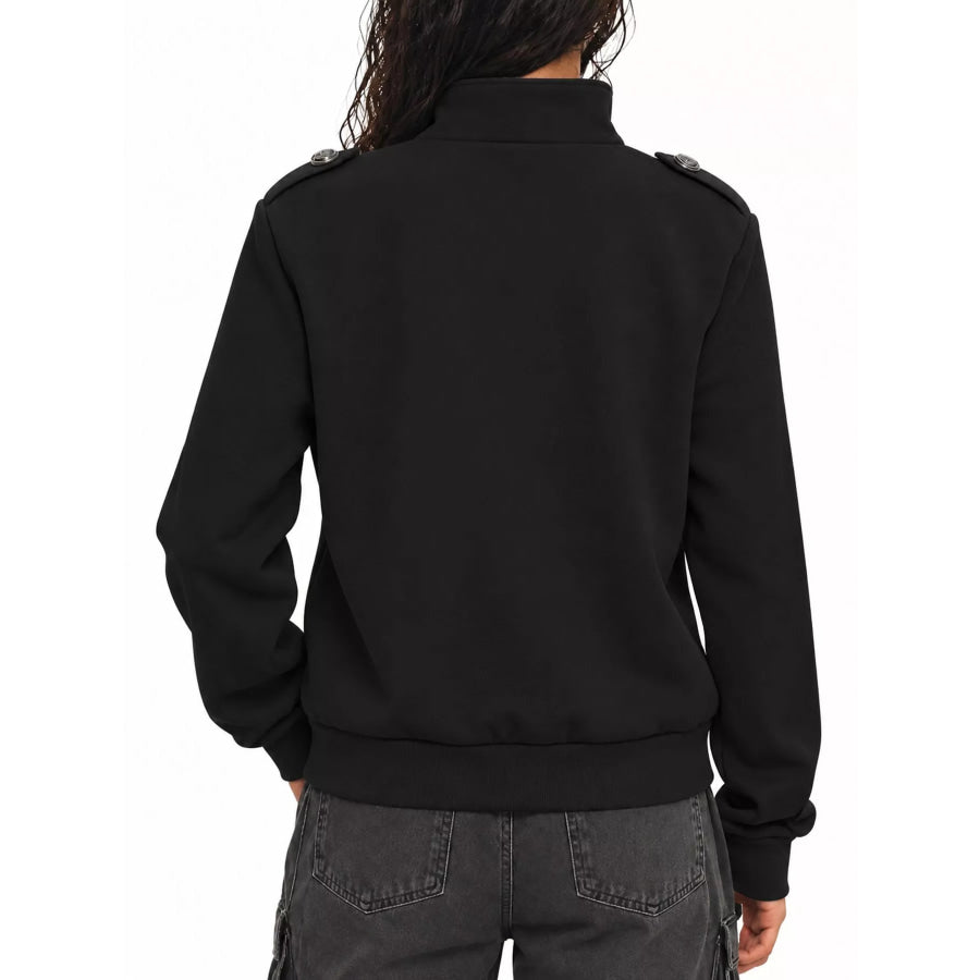 Zip Up Long Sleeve Jacket Apparel and Accessories