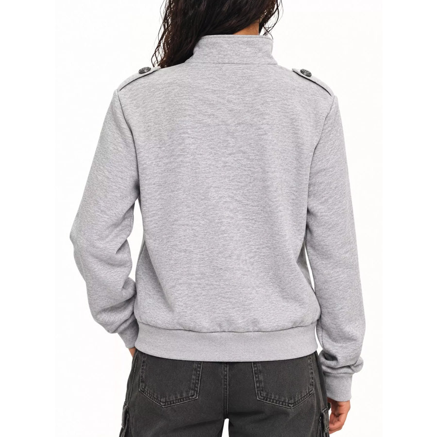 Zip Up Long Sleeve Jacket Apparel and Accessories