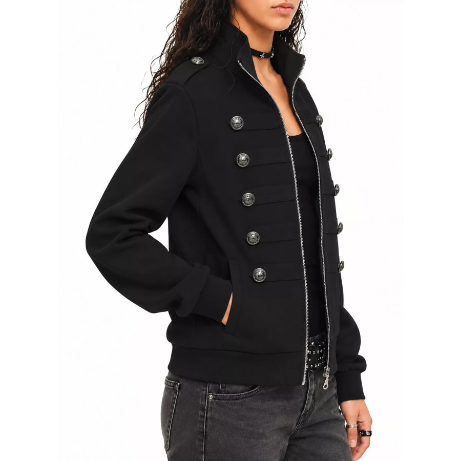Zip Up Long Sleeve Jacket Apparel and Accessories