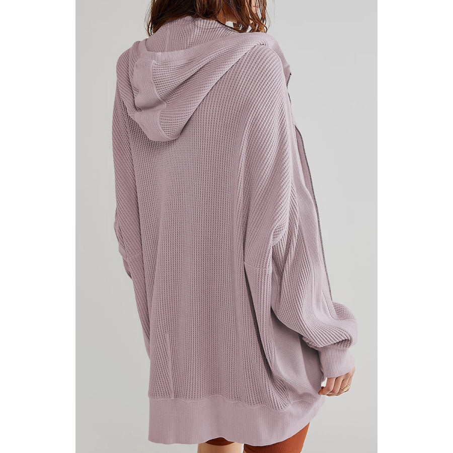 Zip-Up Long Sleeve Jacket Lilac / S