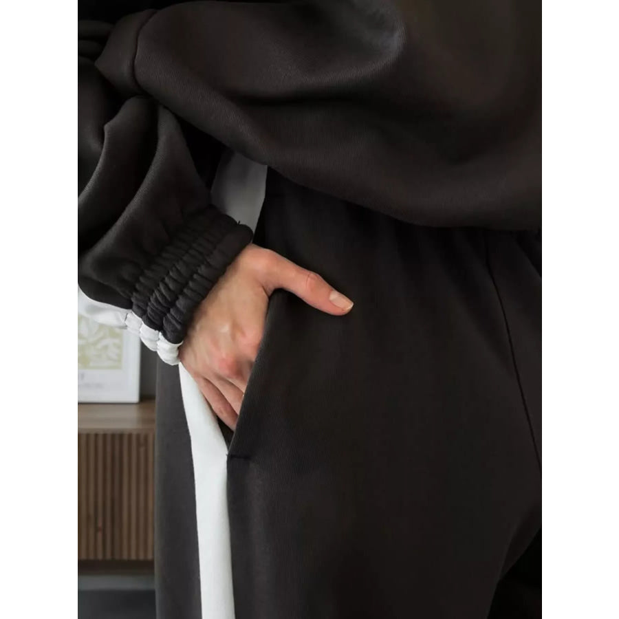 Zip Up Long Sleeve Outerwear and Pants Set Apparel and Accessories