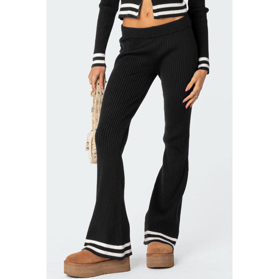 Zip Up Long Sleeve Top and Pants Set Apparel and Accessories