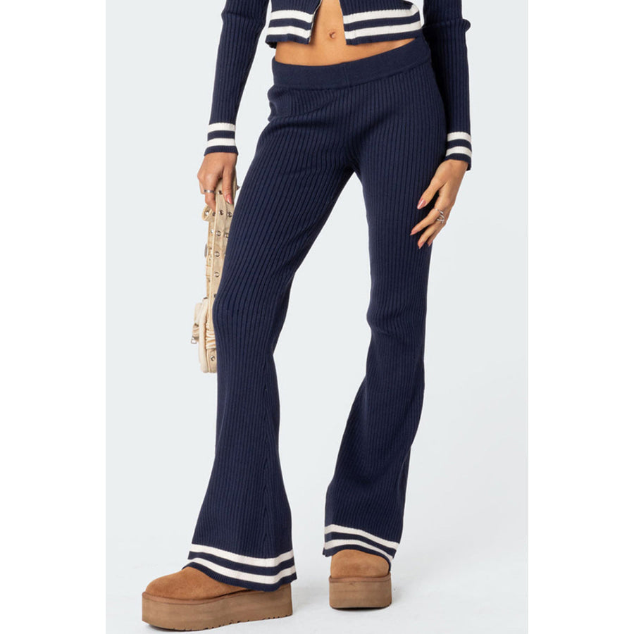 Zip Up Long Sleeve Top and Pants Set Apparel and Accessories