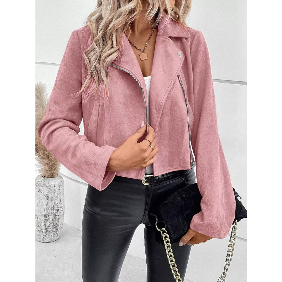 Zip Up Moto Jacket Apparel and Accessories