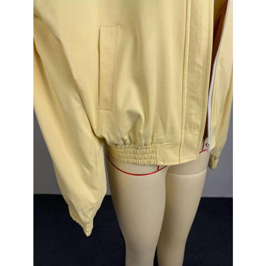Zip Up Oversized Bomber Jacket Apparel and Accessories