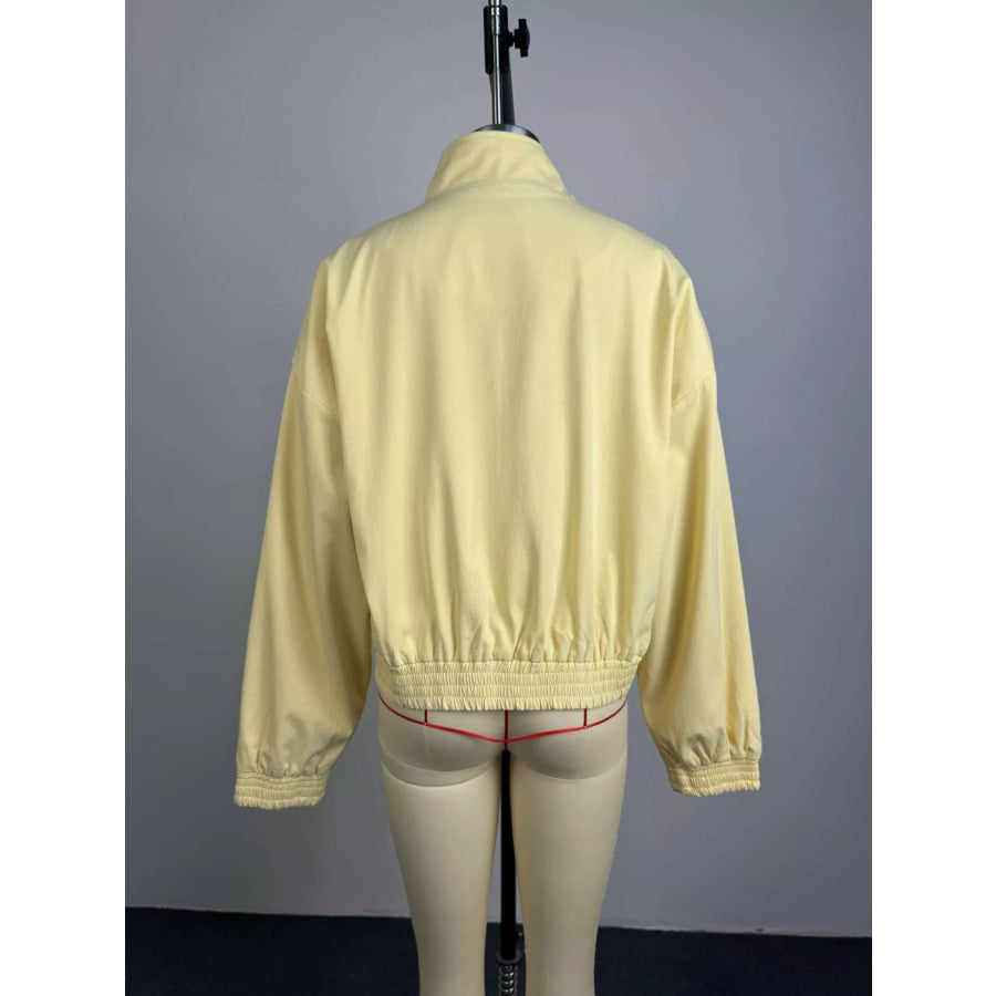 Zip Up Oversized Bomber Jacket Apparel and Accessories