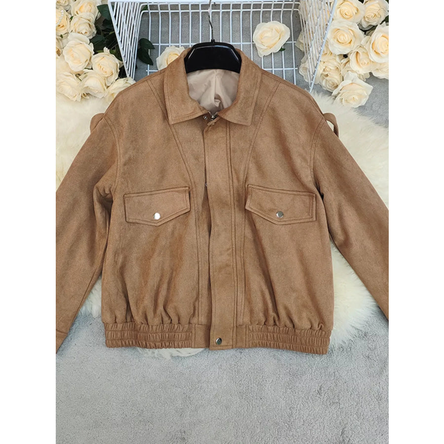 Zip Up Oversized Jacket Apparel and Accessories