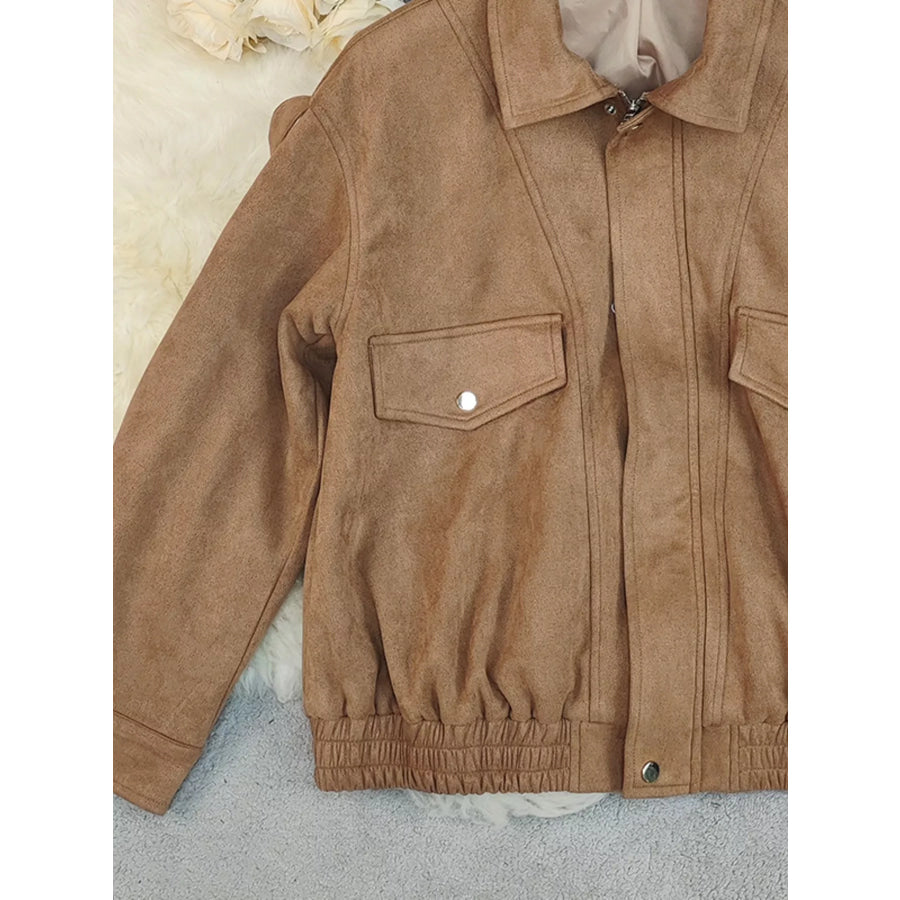 Zip Up Oversized Jacket Apparel and Accessories