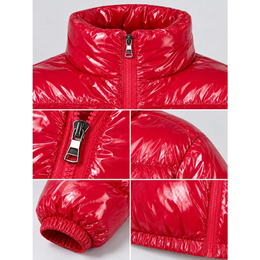 Zip Up Puffer Jacket Apparel and Accessories