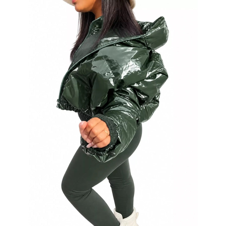 Zip Up Puffer Jacket Apparel and Accessories