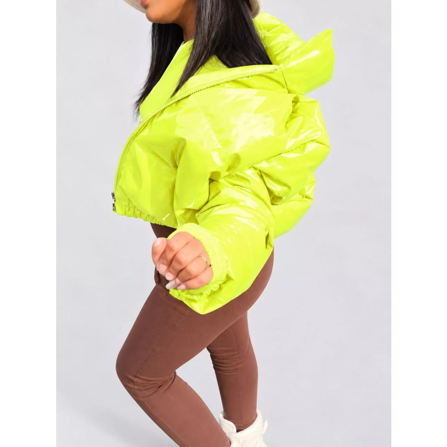 Zip Up Puffer Jacket Apparel and Accessories