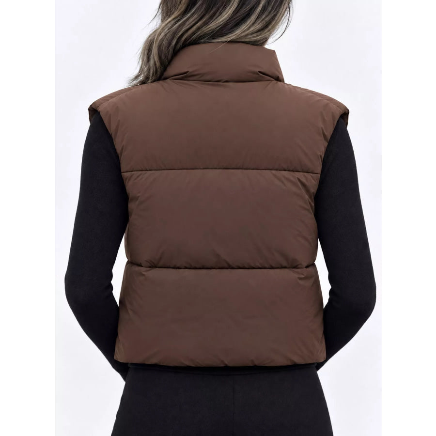 Zip-Up Puffer Vest Coat Apparel and Accessories
