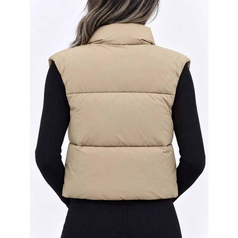 Zip-Up Puffer Vest Coat Apparel and Accessories