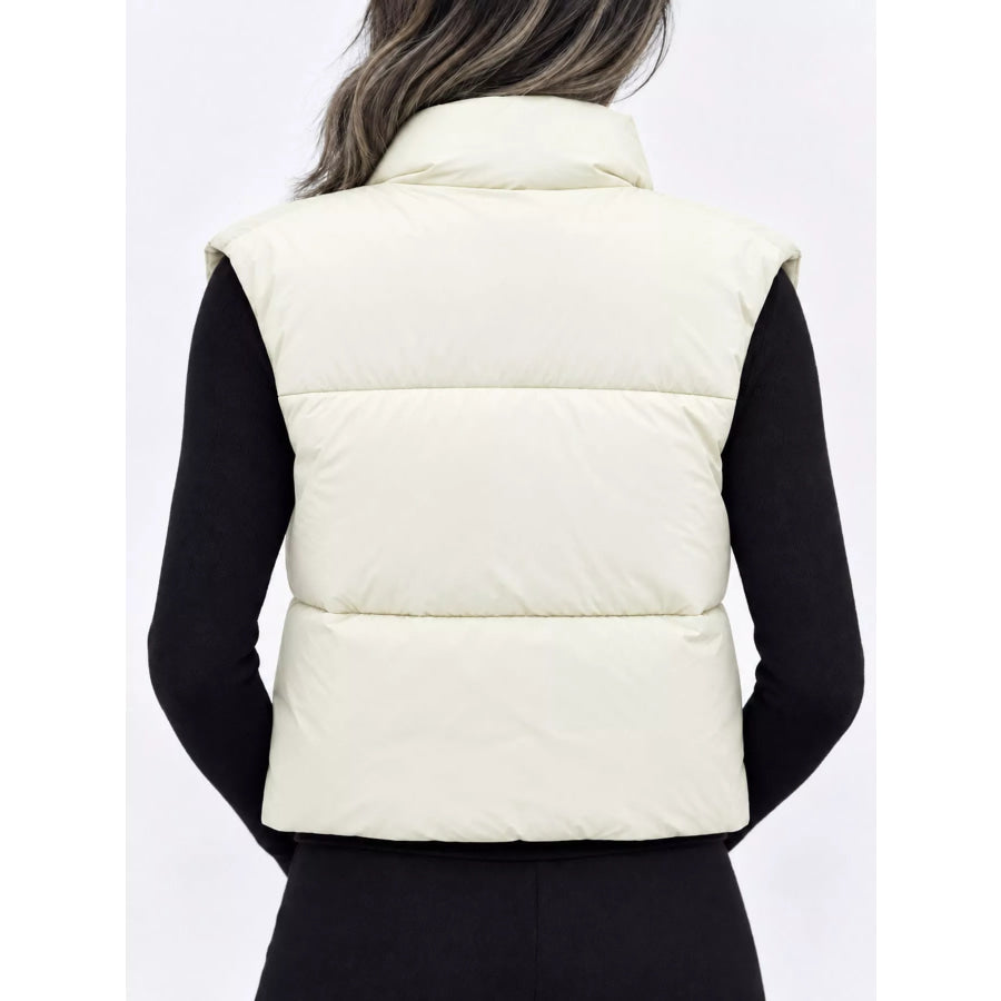 Zip-Up Puffer Vest Coat Apparel and Accessories