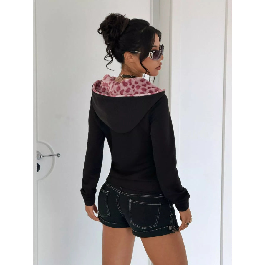 Zip-Up Slim Fit Hoodie Apparel and Accessories