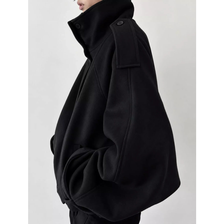 Zip Up Stand-Collar Jacket Apparel and Accessories